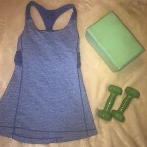 Blue lululemon scoop neck top
